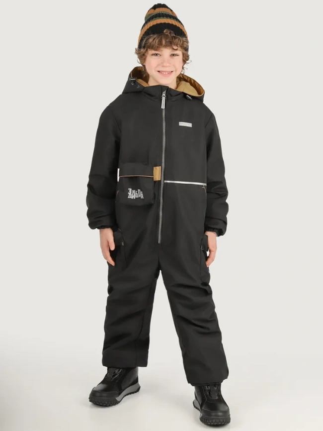 Комбинезон NIKASTYLE 8м2725 черный/горчица фото 4